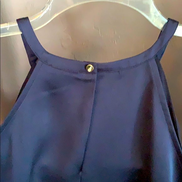 Ann Taylor Sleeveless Top, Gold Accents, Size XS - Picture 3 of 4